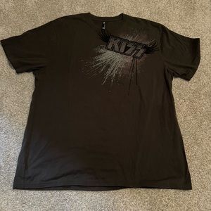 Kiss Grey T-Shirt By Designbyhumans Size XXL